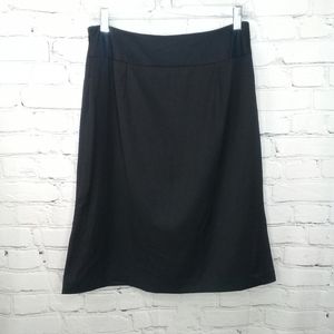 Banana Republic Black Wool Straight Lined Pencil Wool Skirt Sz 4